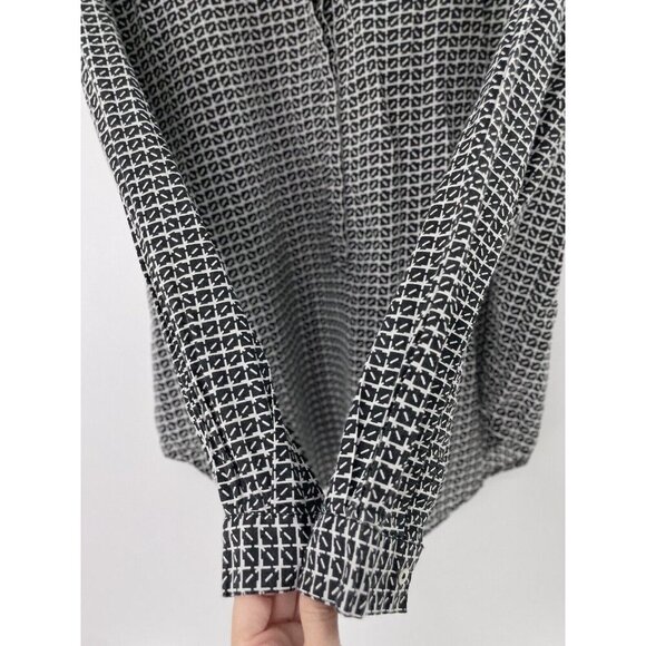 Joie Women’s Geometric Lightweight (Cotton?) Black & White Print Size Small - Picture 5 of 9